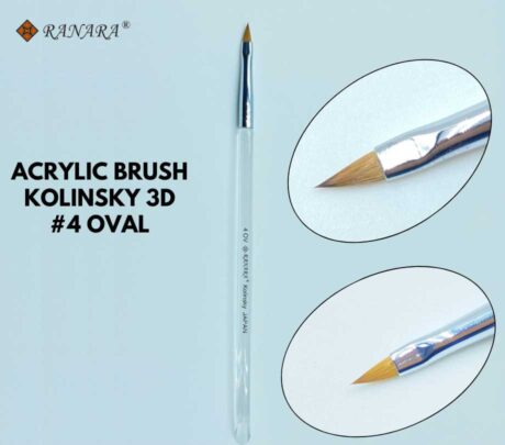 ACRYLIC BRUSH KOLINSKY 3D #4 OVAL (1)