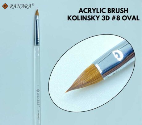 ACRYLIC BRUSH KOLINSKY 3D #8 OVAL (1)