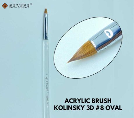 ACRYLIC BRUSH KOLINSKY 3D #8 OVAL