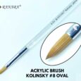 Acrylic Brush Kolinsky #08 Oval