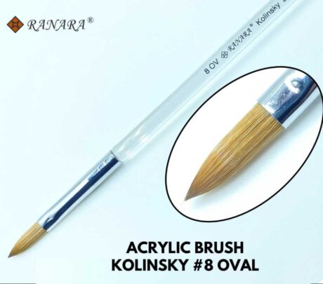 ACRYLIC BRUSH KOLINSKY #8 oval (2)