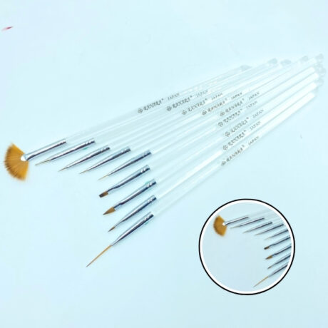 NAIL ART BRUSH ASSORTED (9 pcs set)