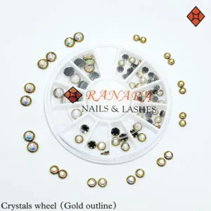 Crystal Wheel Gold Outline