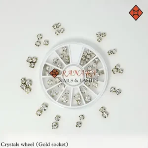 Crystal wheel gold sockets