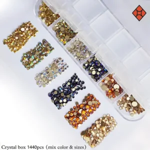 Crystals box 1440 pcs (multi color)