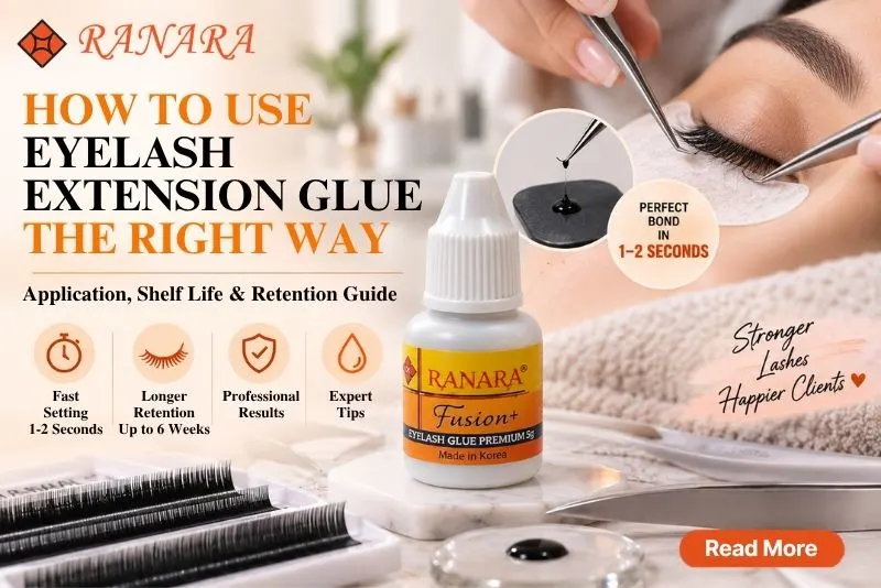 how to use eyelash extension glue